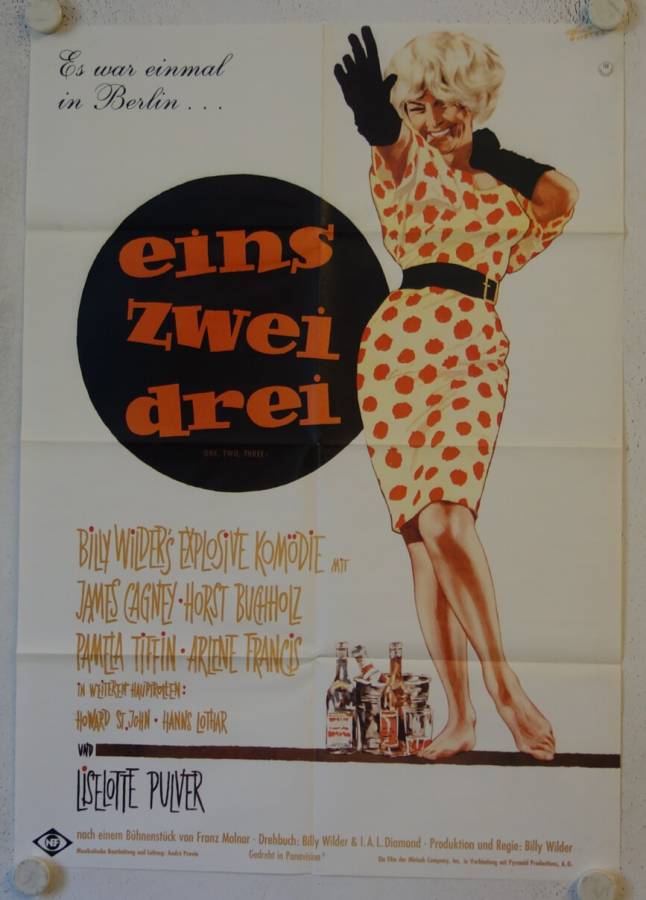 Eins Zwei Drei originales deutsches Filmplakat (R80s)